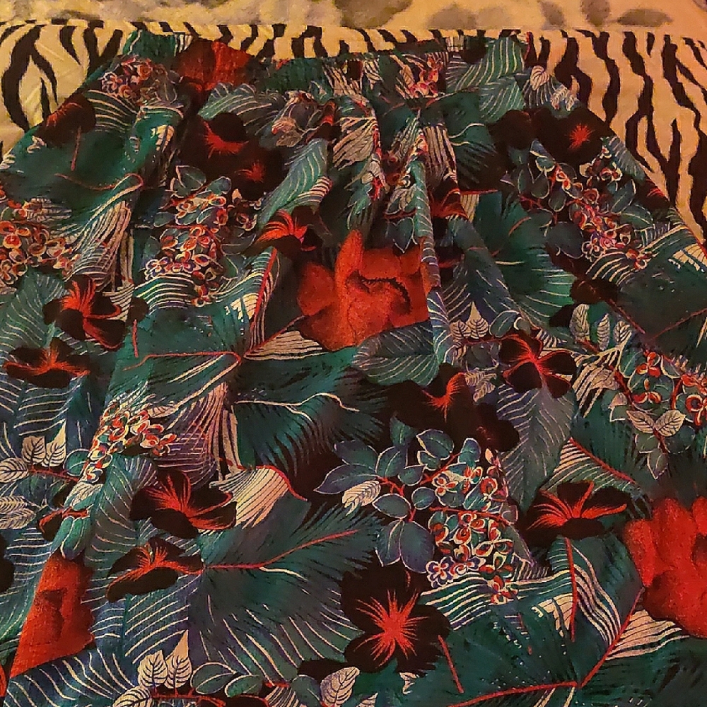 Tan Jay Floral Patterned Skirt